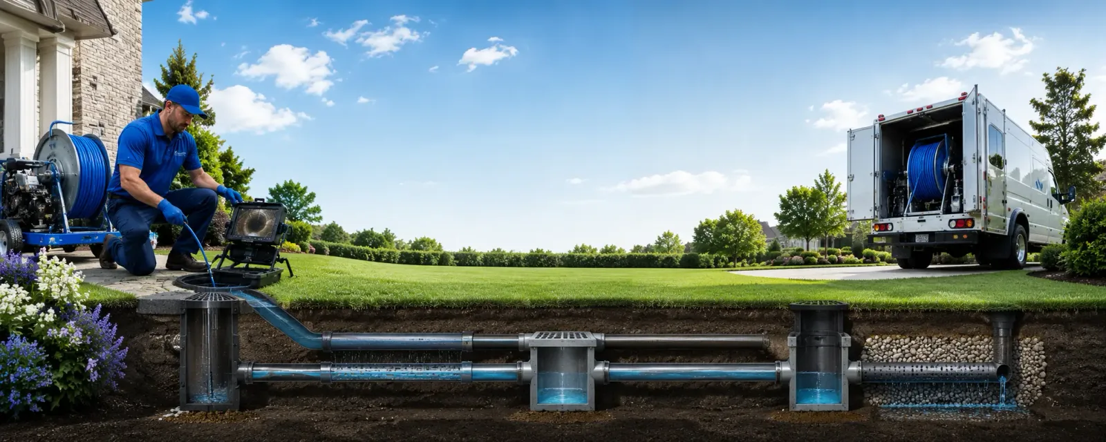 Outdoor drain cleaning information for Hollansburg, OH